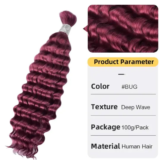 Deep Wave Women's Hair Extension Hair Bulk