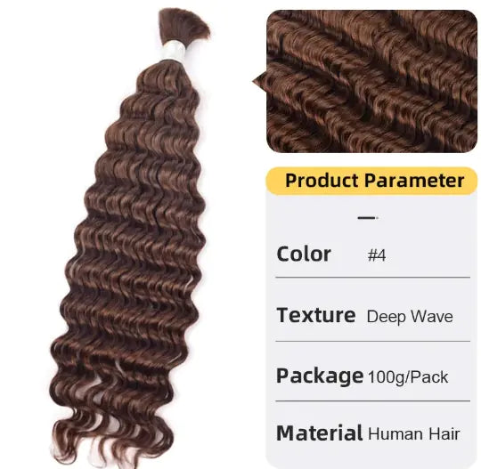 Deep Wave Women's Hair Extension Hair Bulk