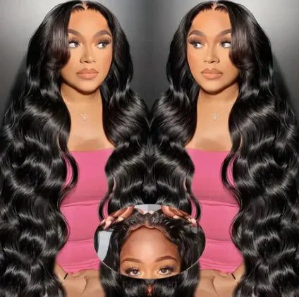 No Glue Wig Human Hair Pre Pull 13x4 HD Wave Lace Wig