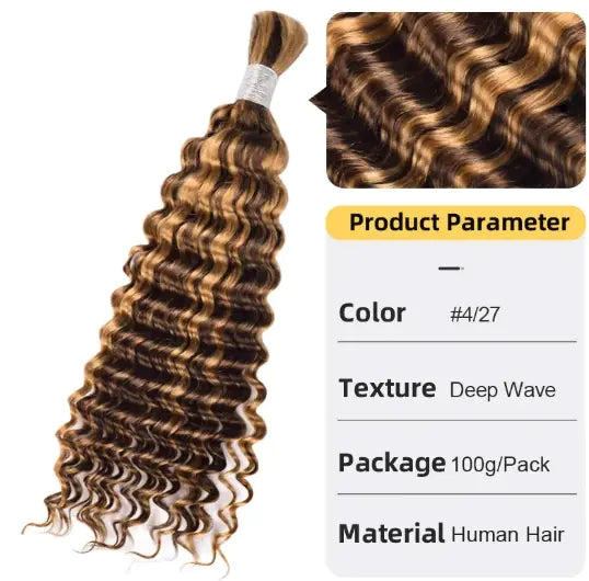 Deep Wave Women's Hair Extension Hair Bulk